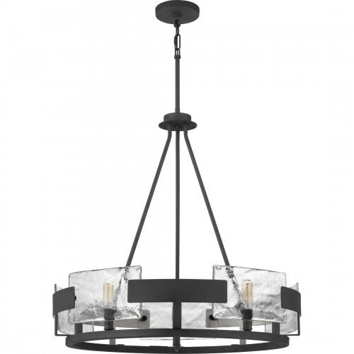 Quoizel STM5005BA Stratum Chandelier 5 light royal ebony Chandelier