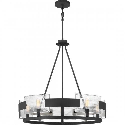 Quoizel STM5005BA Stratum Chandelier 5 light royal ebony Chandelier