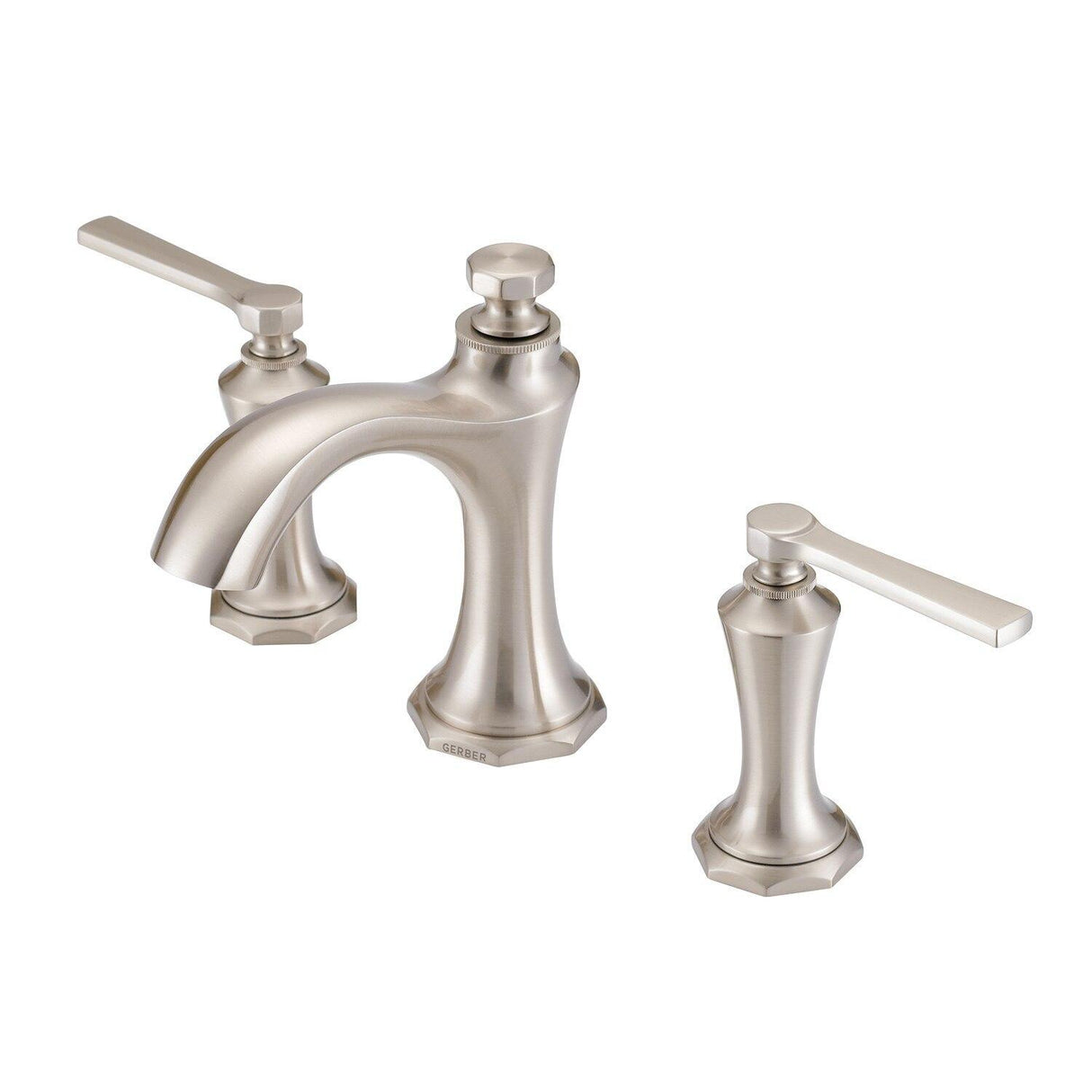 Gerber D304128 Chrome Draper Two Handle Widespread Lavatory Faucet