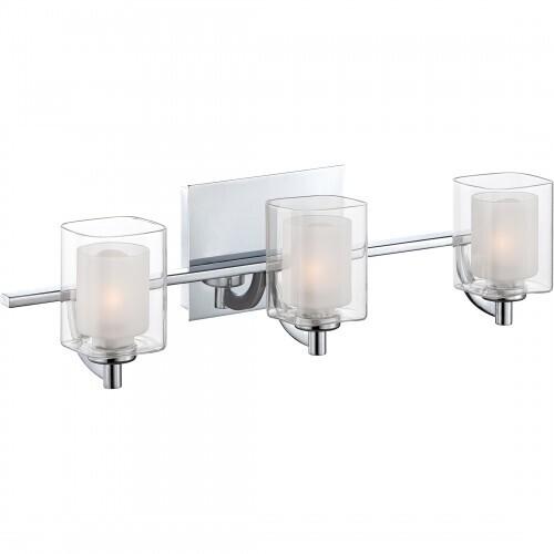 Quoizel KLT8603CLED Kolt Led bath fixture 3 light polished chrome Bath Light