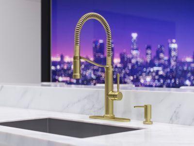 Pfister Brushed Gold Kitchen Soap Dispenser KSD-MDRBG