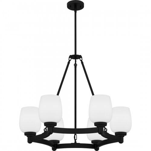 Quoizel PNG5028MBK Penning Chandelier 6 lights matte black Chandelier