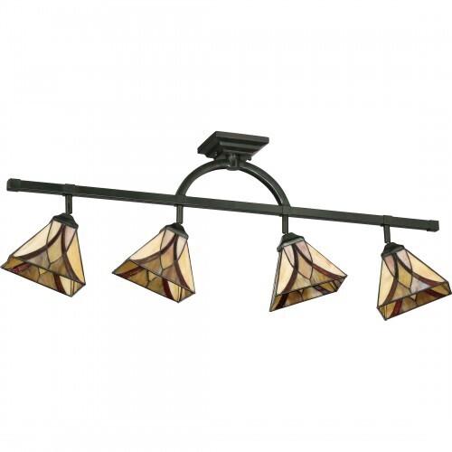 Quoizel TFAS1404VA Asheville Track light tiffany 43.5"w valiant bronz Track Light