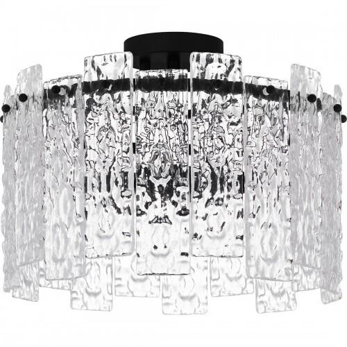 Quoizel PCCAS1716MBK Caspian Semi flush 4 lights matte black Semi-Flush Mount