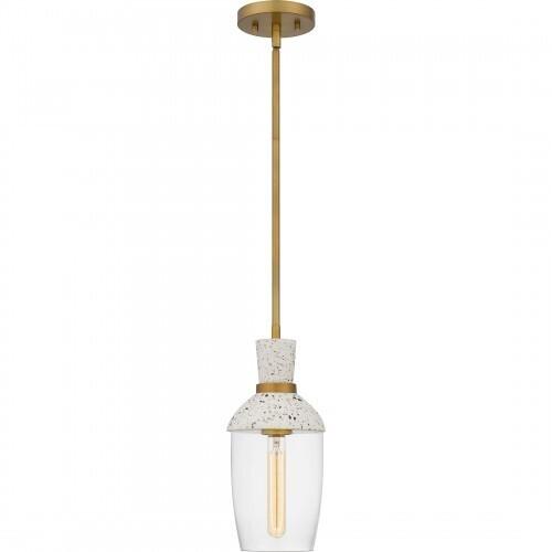Quoizel QPP6189AB Quoizel Piccolo Pendant Mini pendant 1 light aged brass Mini Pendant