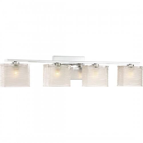 Quoizel WCP8604C Westcap Bath fixture 4 light polished chrome Bath Light