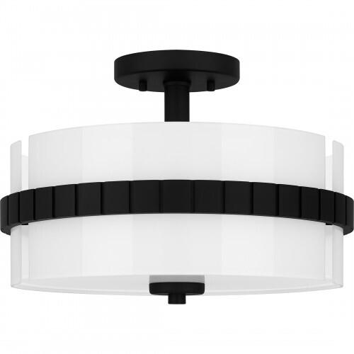 Quoizel QSF6195MBK Quoizel Semi-Flush Mount Semi flush 2 lights matte black Semi-Flush Mount