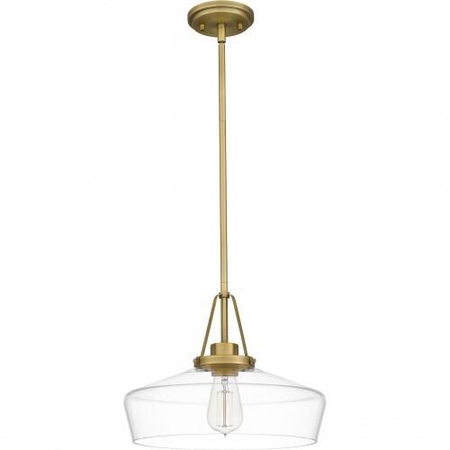 Quoizel QP5584AB Quoizel Pendant Pendant 1 light aged brass Pendant