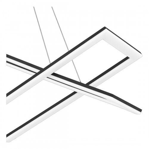 Quoizel PCNEW136MBK Newman Linear chandelier led matte black Island Light