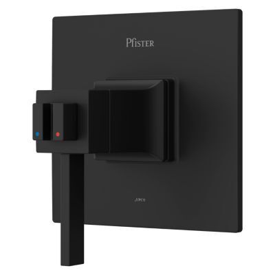 Pfister Matte Black Trim Kit for Thermostatic Shower R89-VRVB