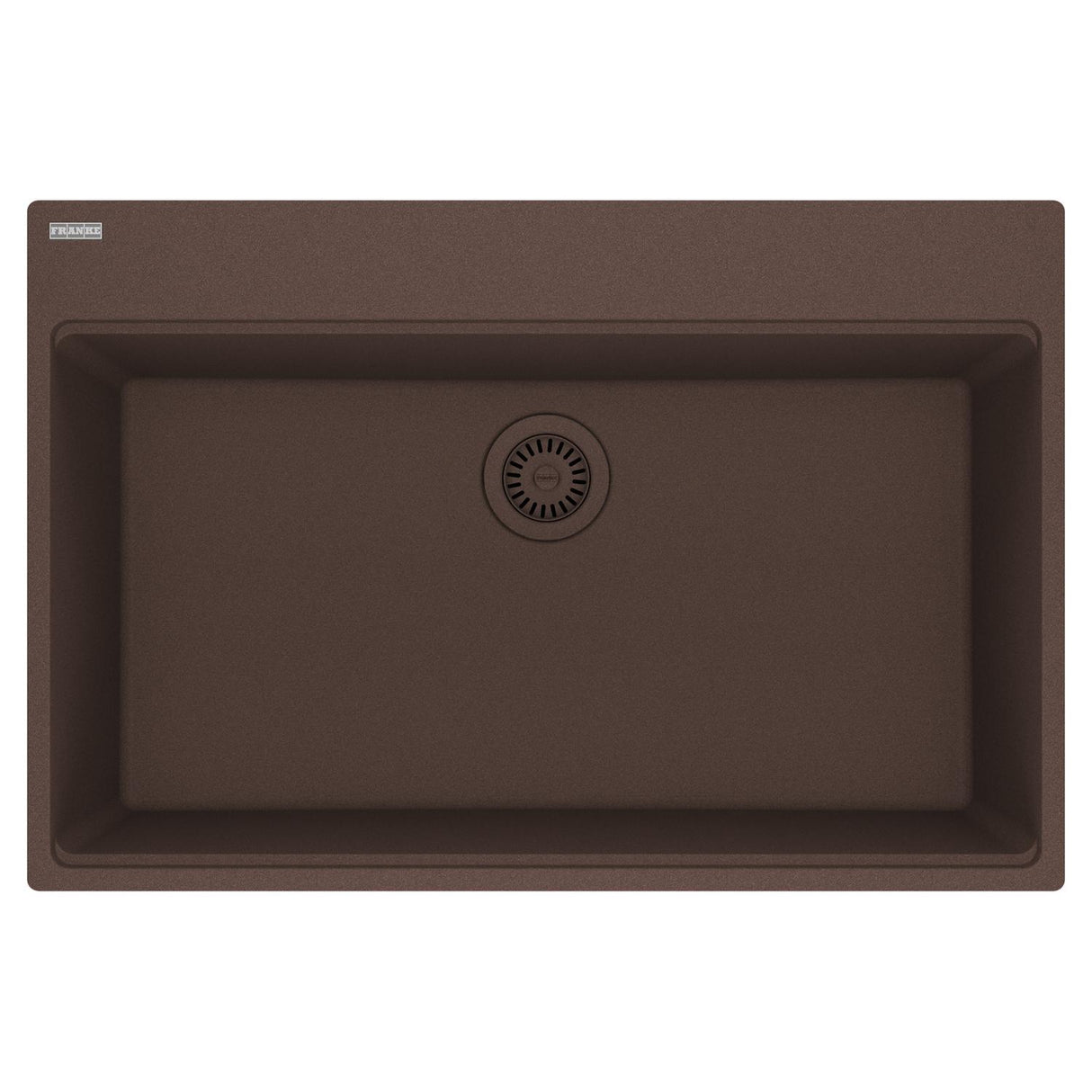 FRANKE MAG61031-MOC Maris Topmount 33-in x 22-in Granite Single Bowl Kitchen Sink in Mocha In Mocha