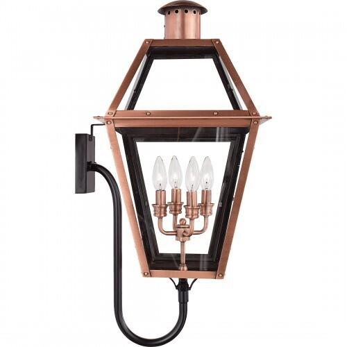 Quoizel RO8414AC Rue De Royal Outdoor wall lntrn aged copper Outdoor Lantern