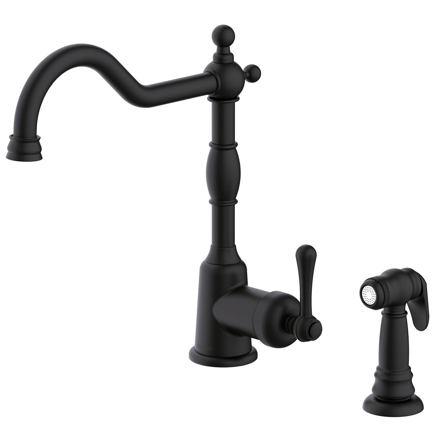 Gerber D401157SS Stainless Steel Opulence Single Handle Kitchen Faucet