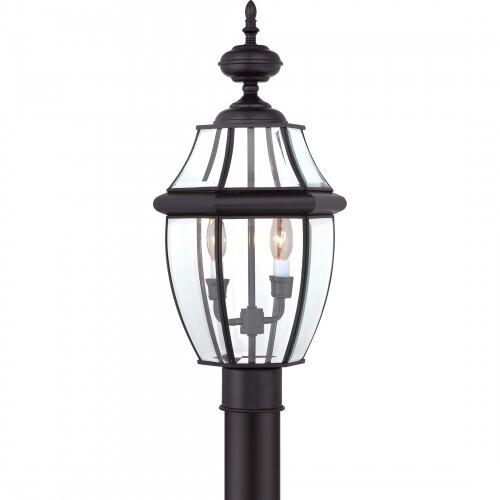 Quoizel NY9042K Newbury Outdoor post myst blck 2l Outdoor Lantern