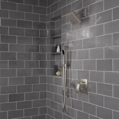 Pfister Brushed Nickel Kenzo Slide Bar Kit LG16-3DFK