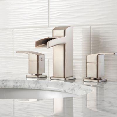 Pfister Brushed Nickel Kenzo Widespread Bath Faucet LG49-DF0K
