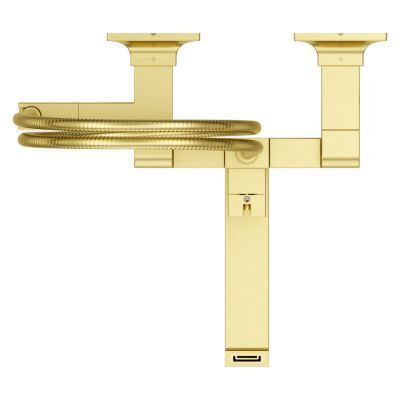 Pfister Brushed Gold Wall Mount Tub Filler Without Handles LG6-3VRVBG