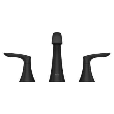 Pfister Matte Black 2-handle 8" Widespread Bathroom Faucet LG49-WR0B
