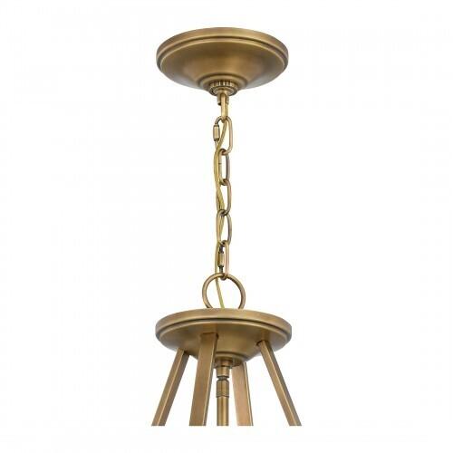 Quoizel BAW1820WS Barlow Pendant 4 light weathered brass Pendant