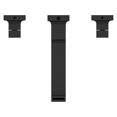 Matte Black 2-handle 8" Widespread Wall Mount Bathroom Faucet WITHO... LG49-VRV3B