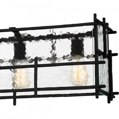 Quoizel DPN538MBK Daphne Linear chandelier 5 lights matte black Island Light