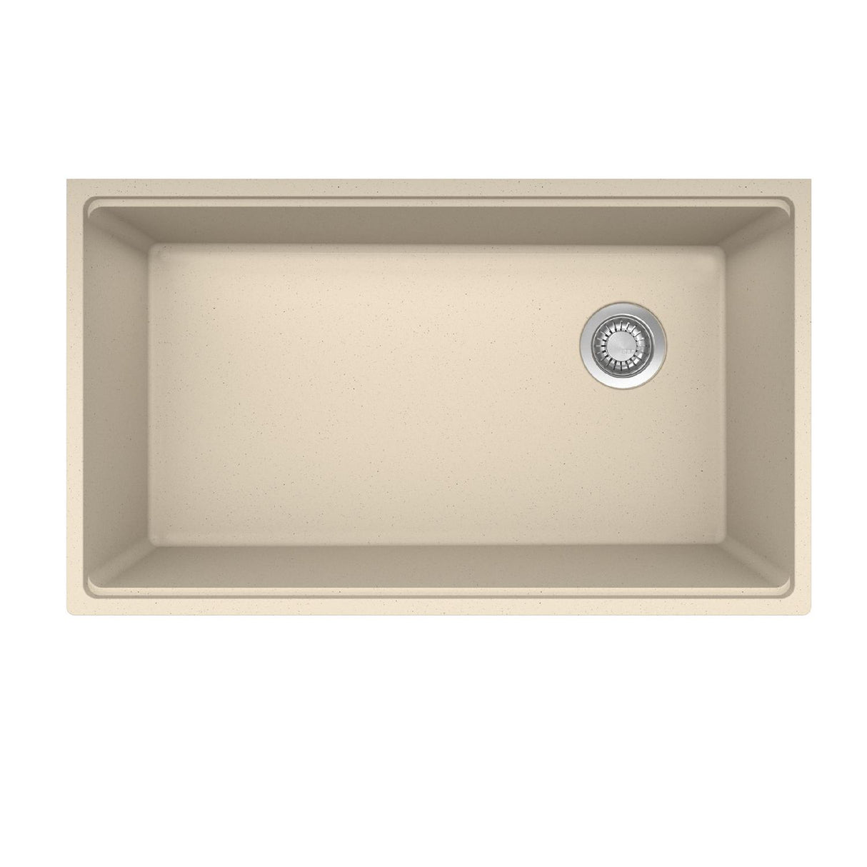 FRANKE MAG11031OW-CHA-WKC Maris Undermount 33-in x 19.31-in Granite Single Bowl Kitchen Sink in Champagne In Champagne