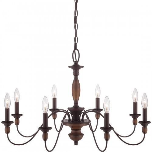 Quoizel HK5008TC Holbrook Chandelier tuscan brown 8lts Chandelier