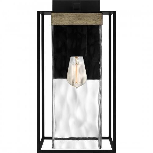 Quoizel LWD8408MBK Longwood Outdoor wall 1 light matte black. Outdoor Lantern
