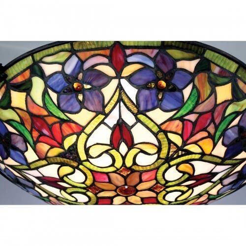 Quoizel TFVT1617VB Violets Floating flush mount tiffany 17"d Flush Mount