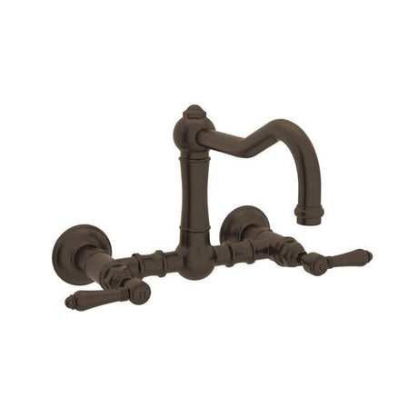 ROHL A1456LMTCB-2 Acqui® Wall Mount Bridge Kitchen Faucet With Column Spout