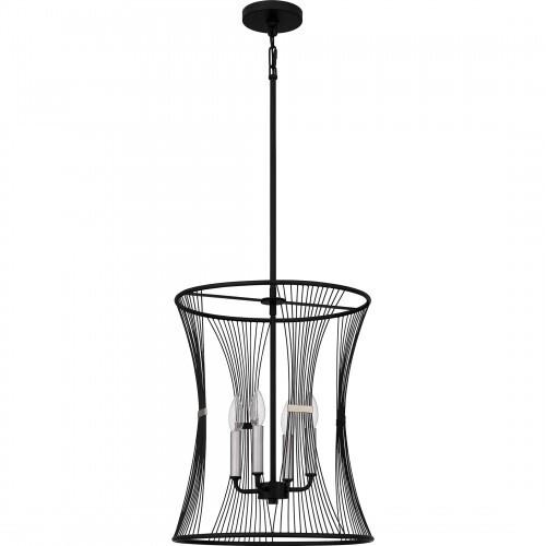 Quoizel LEI2816MBK Leiland Pendant 4 lights matte black. Pendant