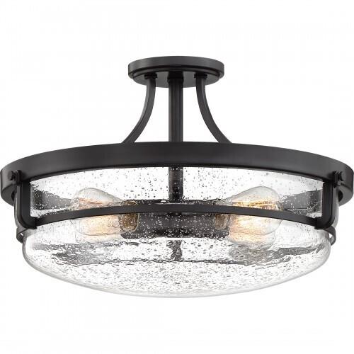 Quoizel QF3419PN Outpost Semi-flush mount 4 light palladian bronz Semi-Flush Mount