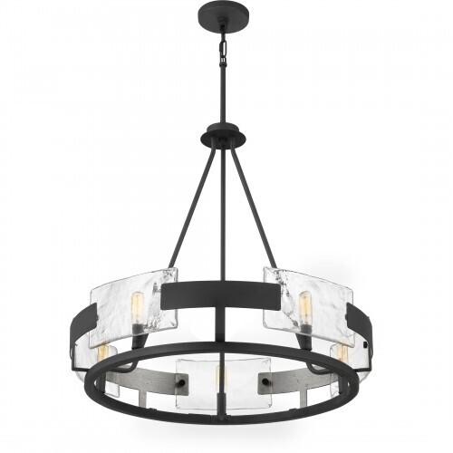 Quoizel STM5005BA Stratum Chandelier 5 light royal ebony Chandelier