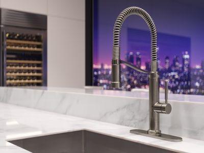 Pfister Stainless Steel Culinary Kitchen Faucet GT529-BRUS