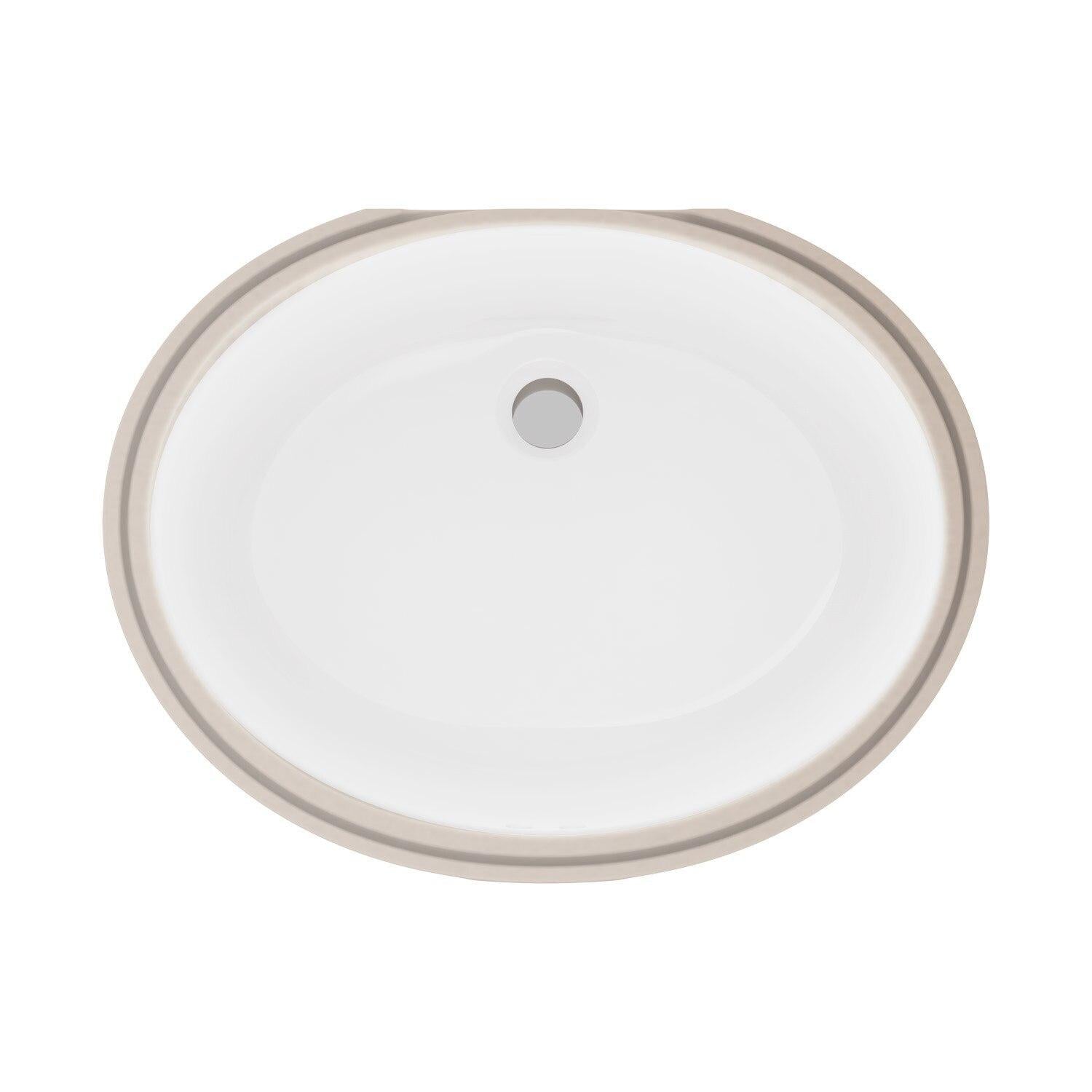 Gerber G001278009 Biscuit Luxoval Oval Standard Undercounter Bathroom Sink