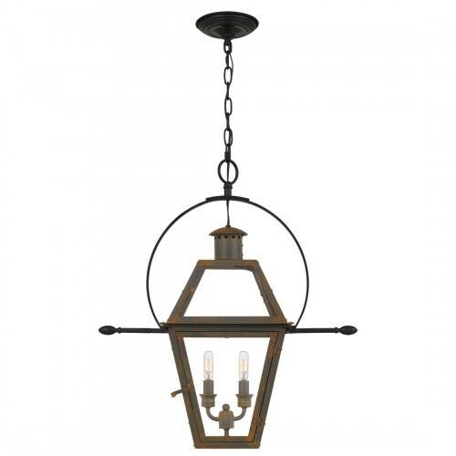 Quoizel RO1911IZ Rue De Royal Outdoor hanging 2 light industrial bronz Outdoor Lantern