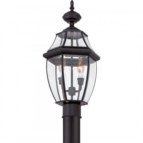 Quoizel NY9042K Newbury Outdoor post myst blck 2l Outdoor Lantern