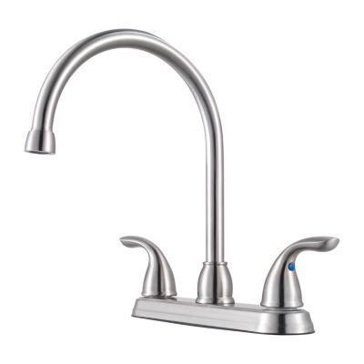 Pfister Brushed Nickel Pfirst Series 2-handle Kitchen Faucet G136-200S