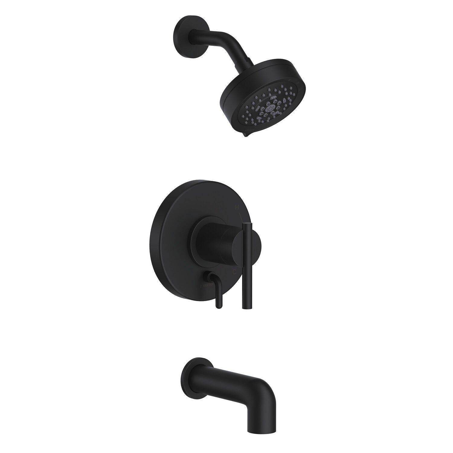 Gerber D511058TC Chrome Parma Tub & Shower Trim Kit, 1.75GPM