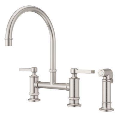 Pfister Stainless Steel 2-handle Kitchen Faucet LG31-TDS