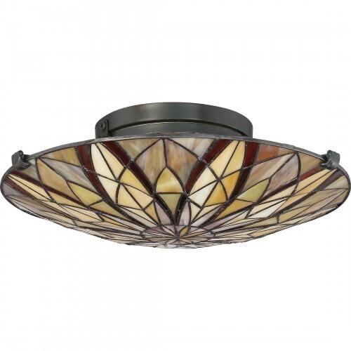 Quoizel TFVY1400VA Victory Flush mount valnt brnze Flush Mount