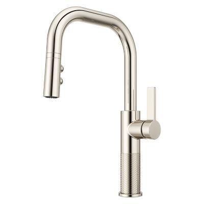 Pfister Polished Nickel 1-handle Pull-down Kitchen Faucet GT-529-MTD
