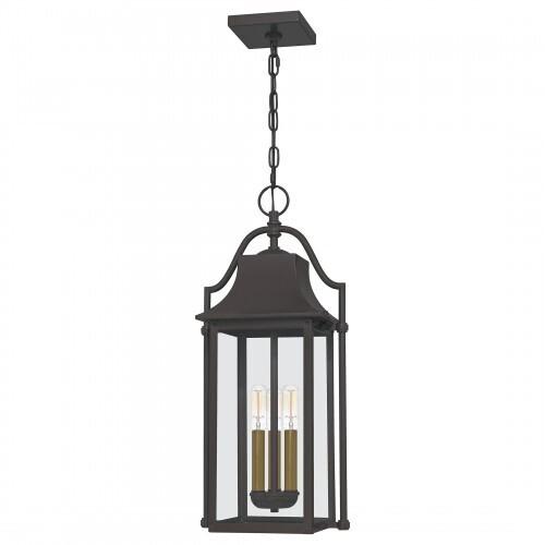Quoizel MAN1911WT Manning Outdoor hanging 3 light western bronze Outdoor