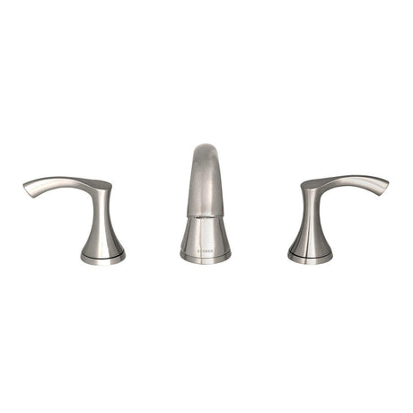 Gerber D304222BN Brushed Nickel Antioch Two Handle Widespread Lavatory Faucet