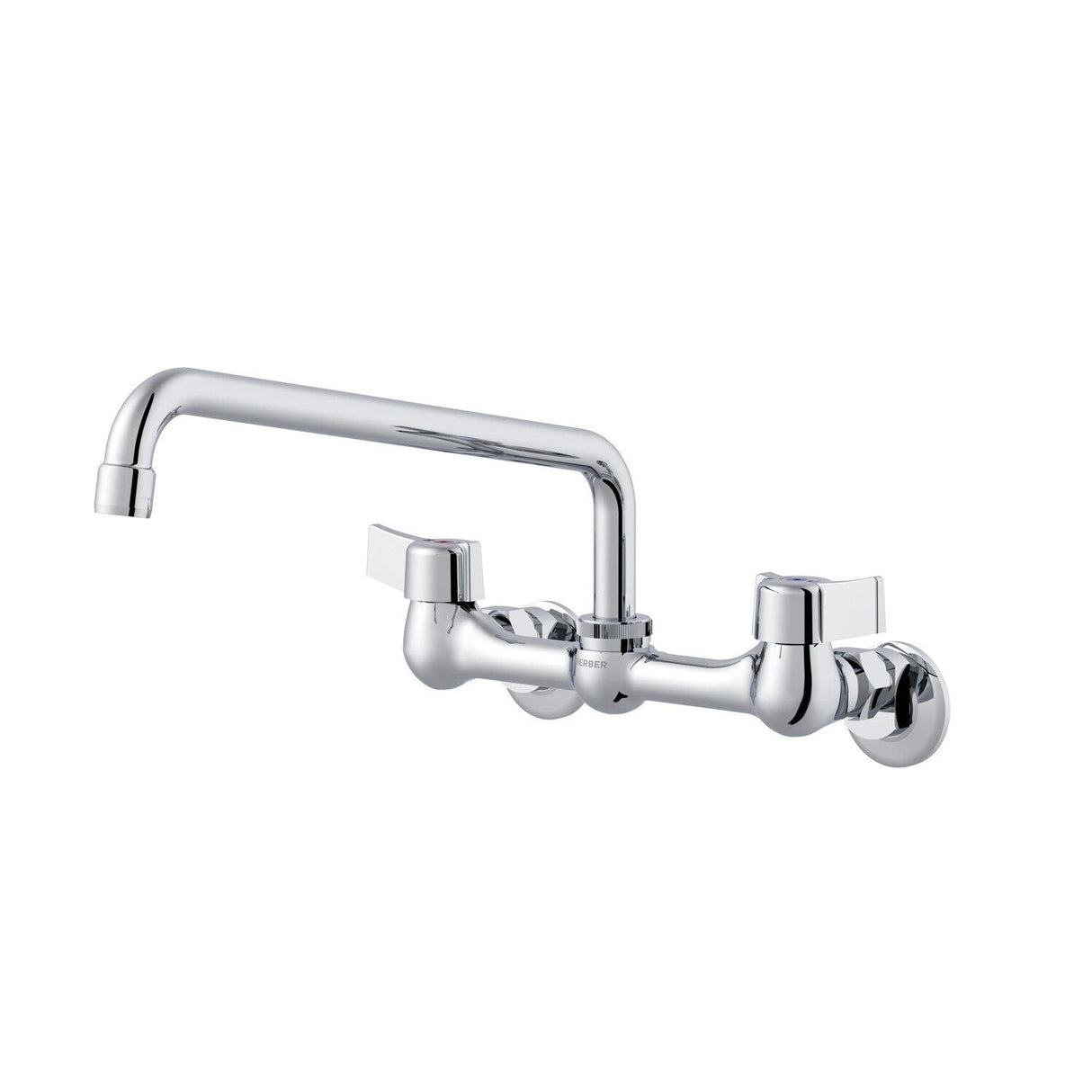 Gerber G0042630 Chrome Classics Two Handle Wall Mount Kitchen Faucet W/ 12" ...