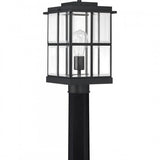 Quoizel MGN9008MBK Mulligan Outdoor post 1 light matte  black Outdoor Lantern