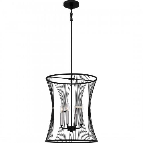 Quoizel LEI2816MBK Leiland Pendant 4 lights matte black. Pendant