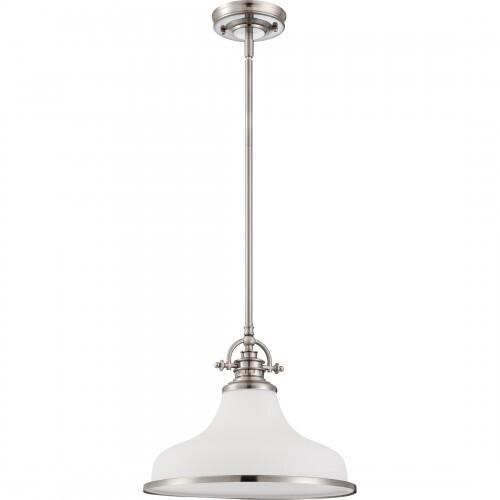 Quoizel GRT2814BN Grant Pendant brsh nikl 1lt Pendant