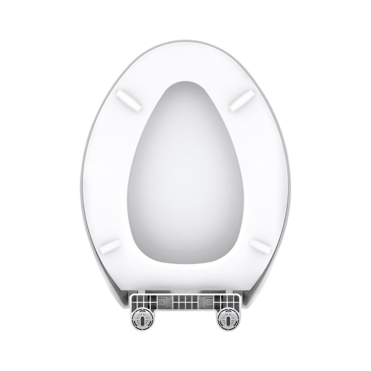 Gerber G0099849 White Adjustable Slow Close Elongated Toilet Seat With Cover