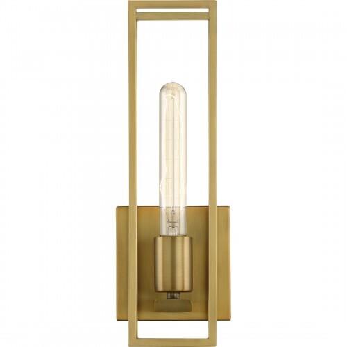 Quoizel LGN8605WS Leighton Wall 1 light weathered brass Wall Sconce